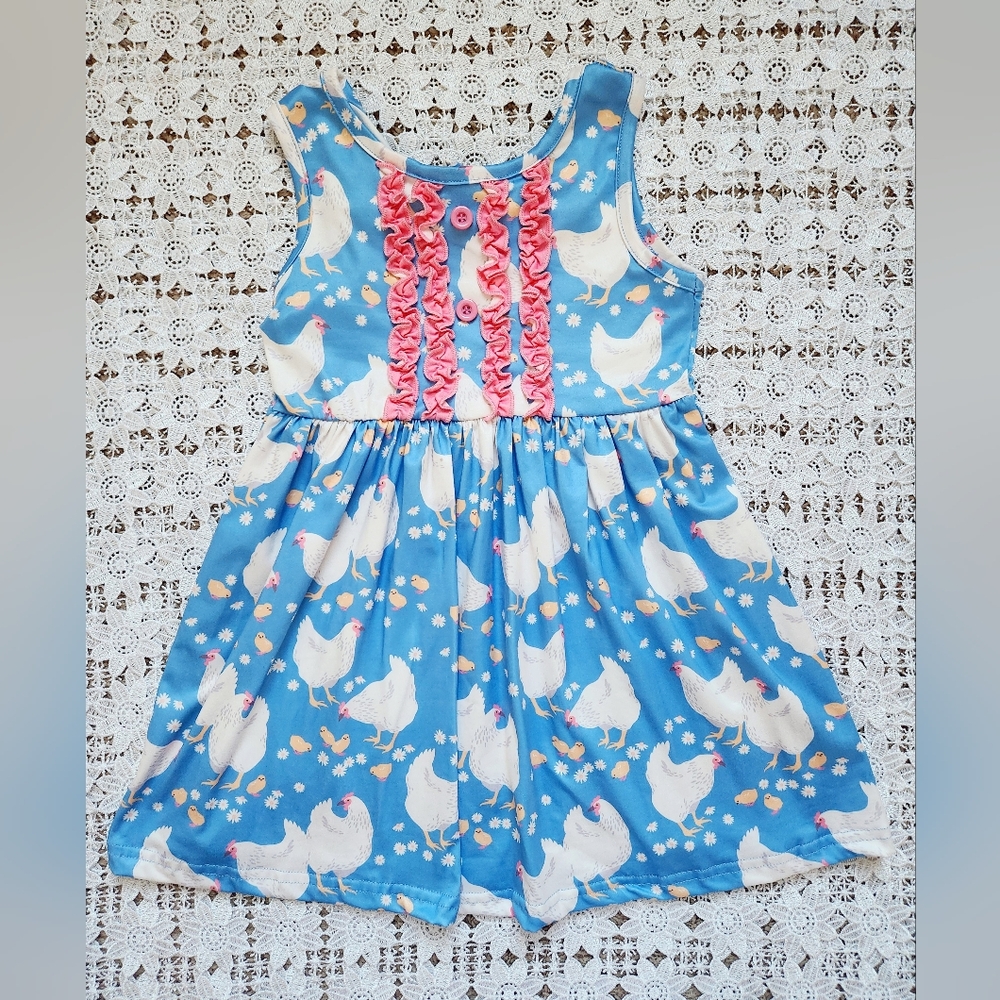 Marie Nicole Clothing barnyard chicken dress